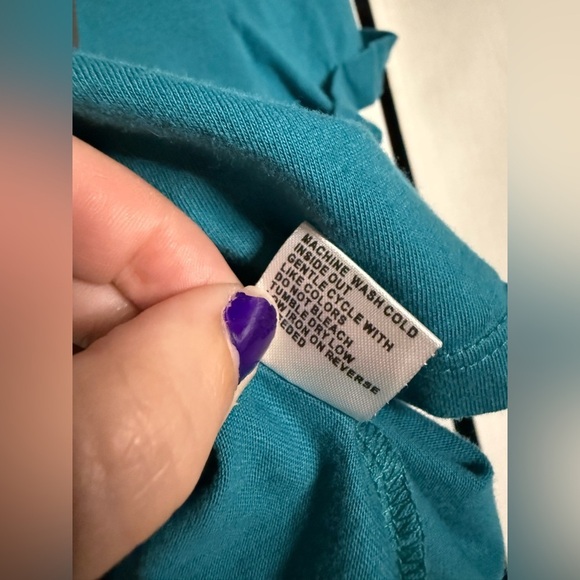 Love & Lazy Days Teal Blue Yellowstone Park Graphic Cropped TShirt - Picture 7 of 8